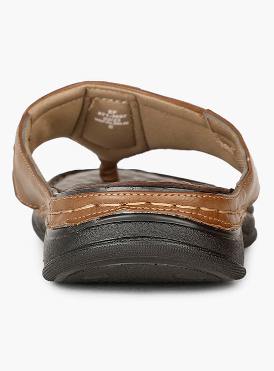 BATA Textured Faux Leather Sandals