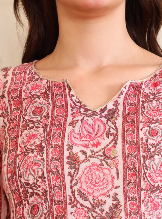 AURELIA Floral Print Kurta Set