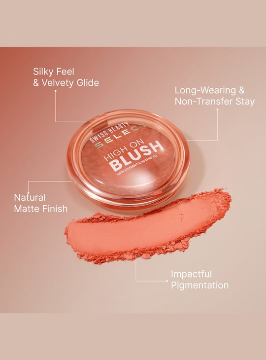 SWISS BEAUTY Select High On Blush - Pretty Peach - 8g