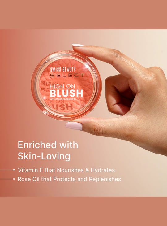 SWISS BEAUTY Select High On Blush - Pretty Peach - 8g