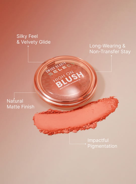 SWISS BEAUTY Select High On Blush - Burnt Rose - 8g