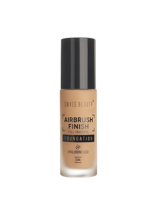 SWISS BEAUTY Airbrush Finish Full Coverage Foundation - 03 Nude Beige - 30ml