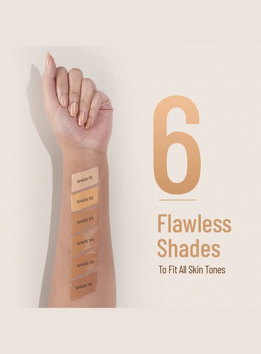 SWISS BEAUTY Airbrush Finish Full Coverage Foundation - 03 Nude Beige - 30ml