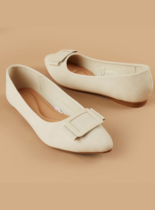 CODE Buckle Ballerinas