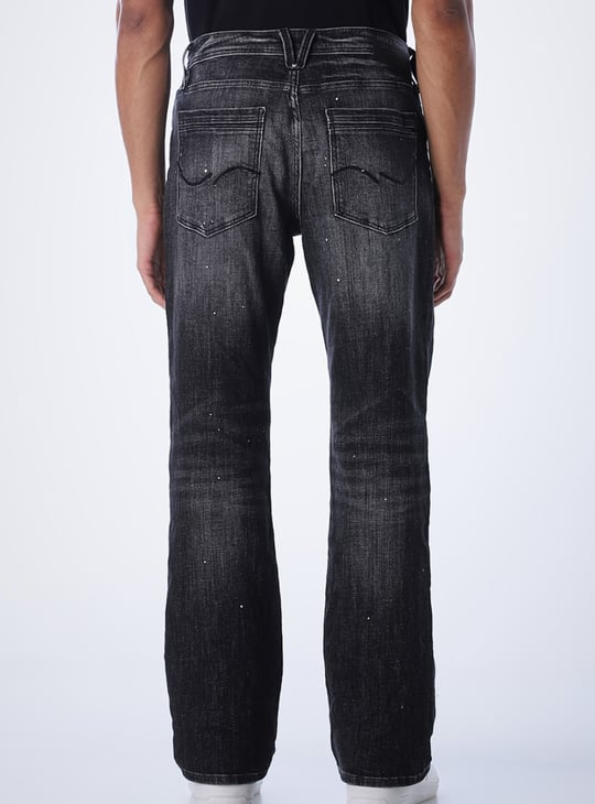 JACK & JONES Distressed Bootcut Jeans