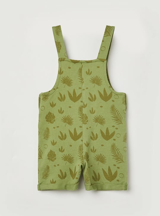 JUNIORS Boys Printed Dungarees with T-shirt