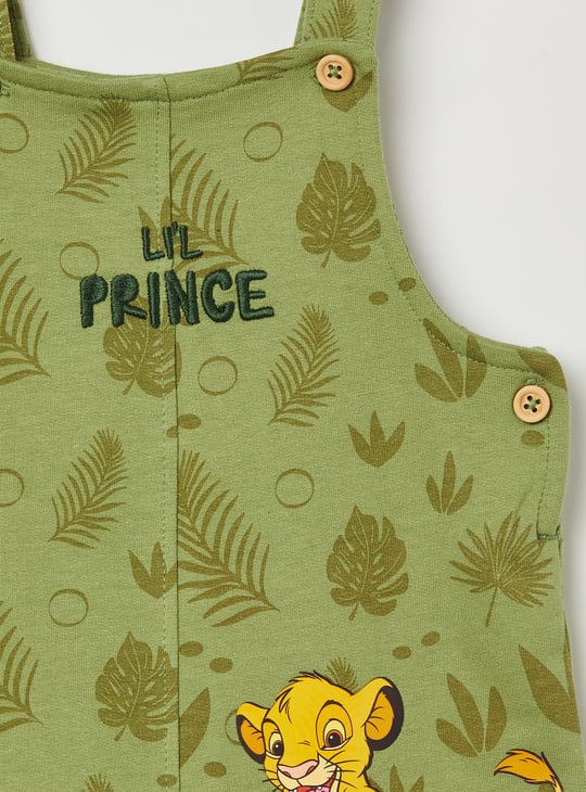 JUNIORS Boys Printed Dungarees with T-shirt