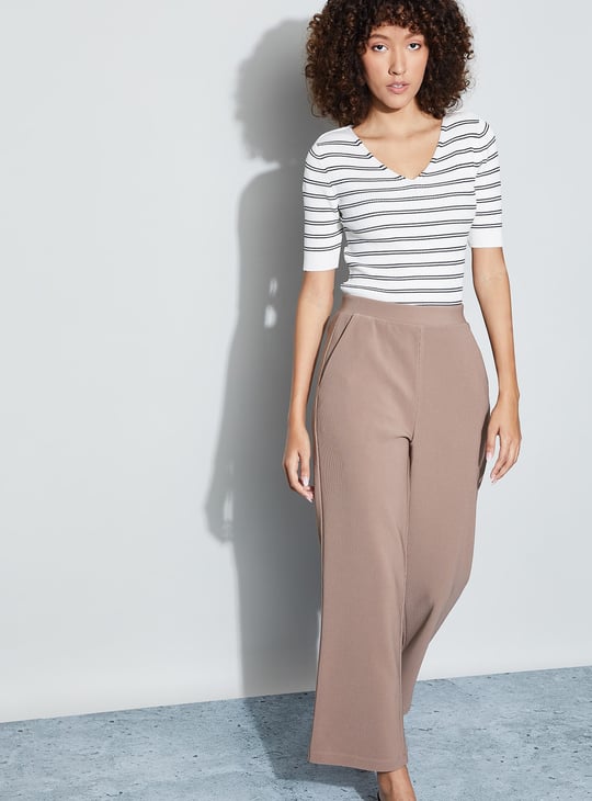 CODE CLASSIC Striped Knit Top