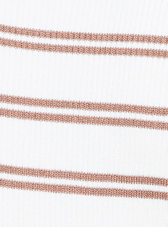 CODE CLASSIC Striped Knit Polo T-shirt