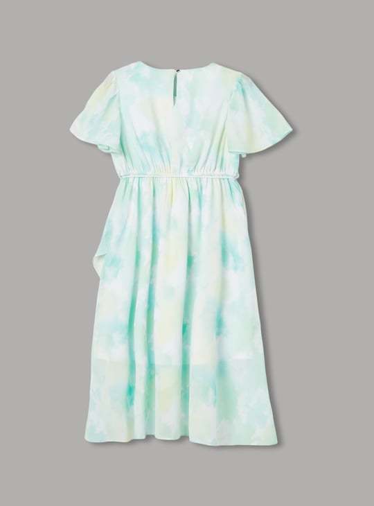 FAME FOREVER Girls Tie-Dye Fit & Flare Dress