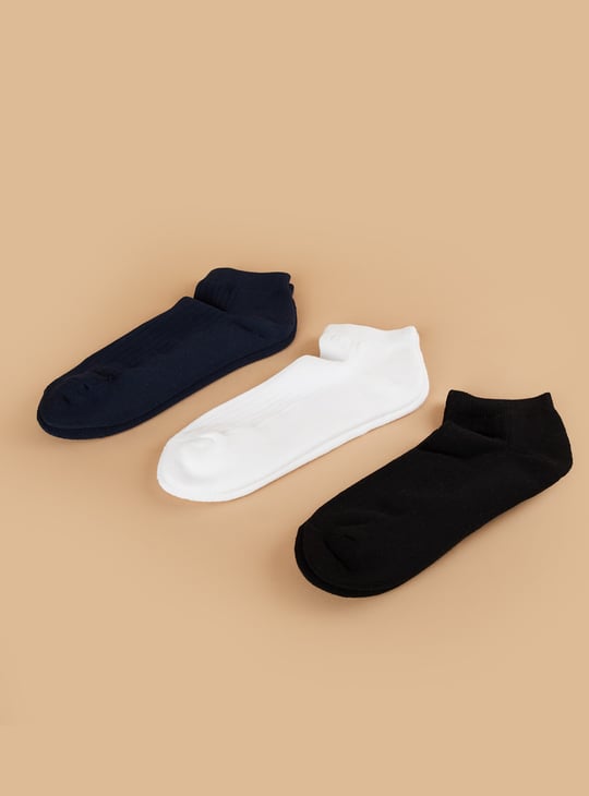 FORCA Ribbed Ankle Length Socks - Pack of 3