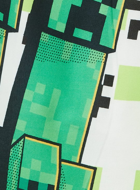 KIDSVILLE Boys Minecraft Print Shorts