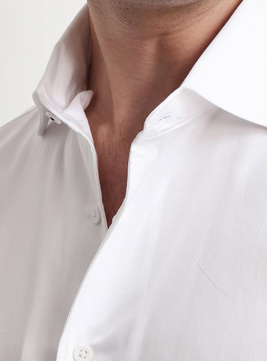 RARE RABBIT Solid Relaxed Fit Shirt