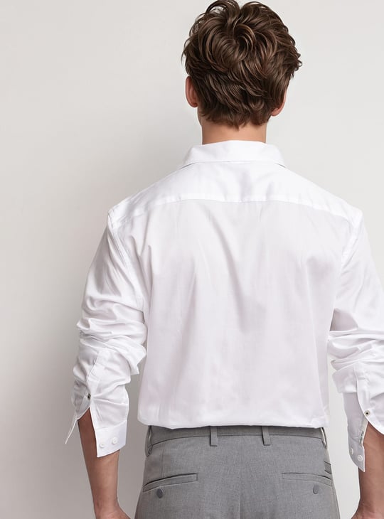 RARE RABBIT Solid Relaxed Fit Shirt