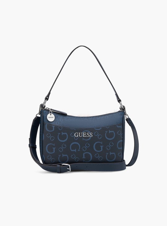 GUESS Granby Monogram Print Shoulder Bag