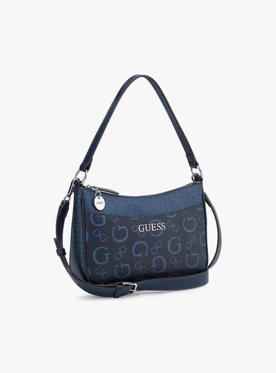 GUESS Granby Monogram Print Shoulder Bag
