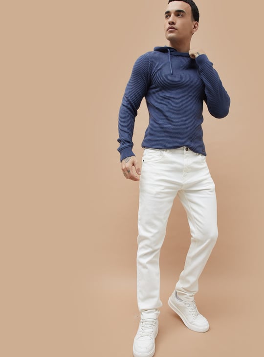 DENIMIZE Solid Slim Straight Jeans