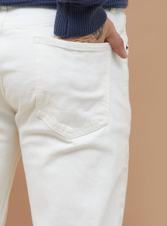 DENIMIZE Solid Slim Straight Jeans