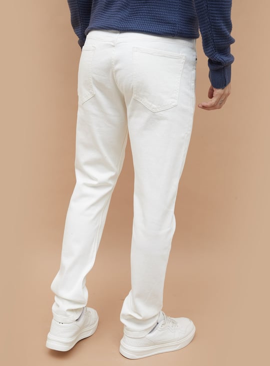 DENIMIZE Solid Slim Straight Jeans