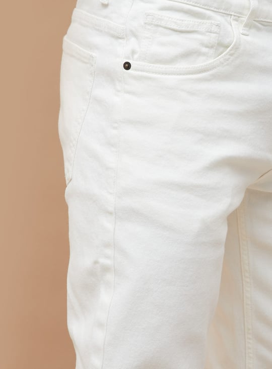 DENIMIZE Solid Slim Straight Jeans