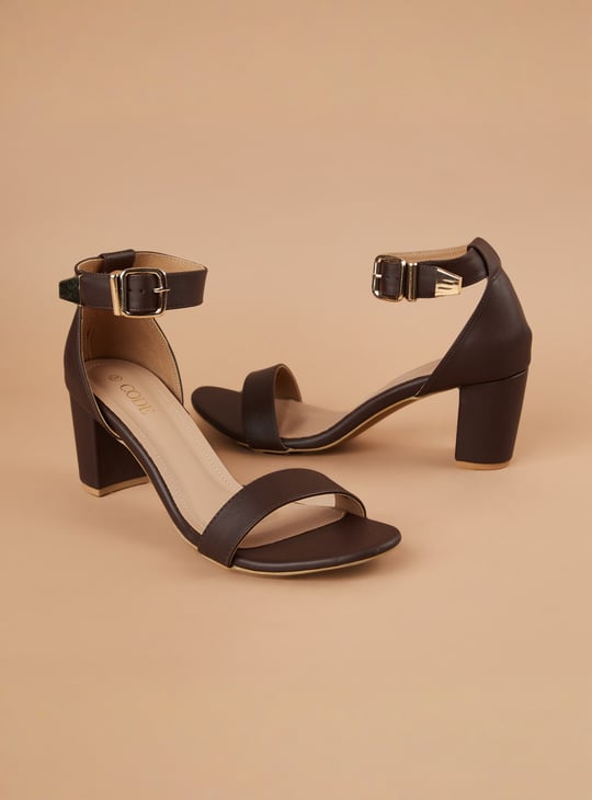 CODE Open Toe Block Heels