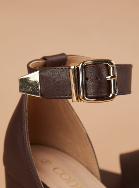 CODE Open Toe Block Heels