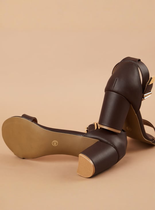 CODE Open Toe Block Heels