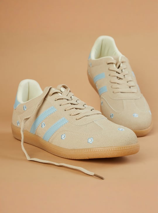 GINGER Floral Embroidered Sneakers