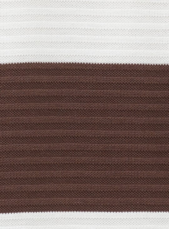 CODE Striped Polo T-shirt