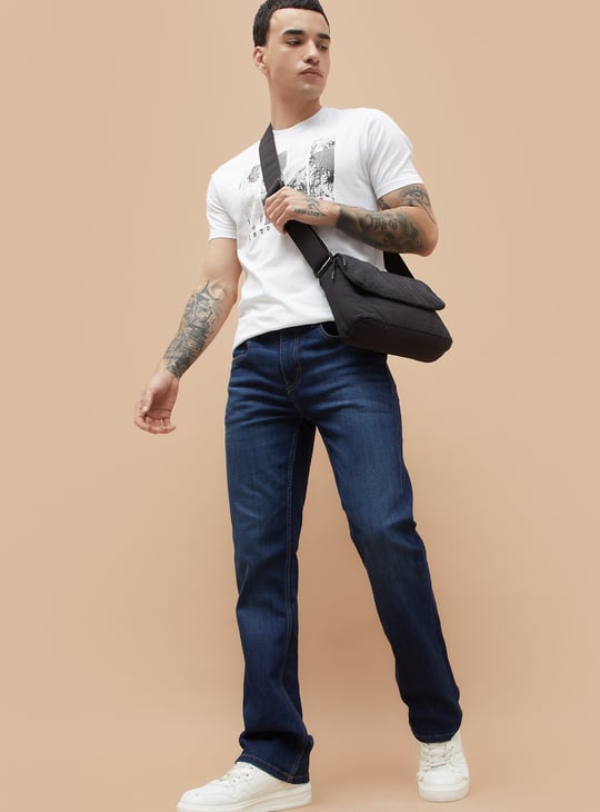 FORCA Dark-Washed Bootcut Jeans