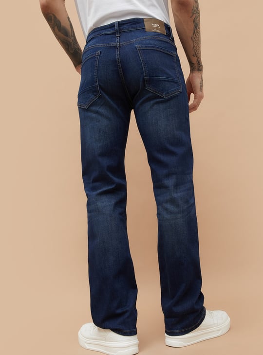 FORCA Dark-Washed Bootcut Jeans