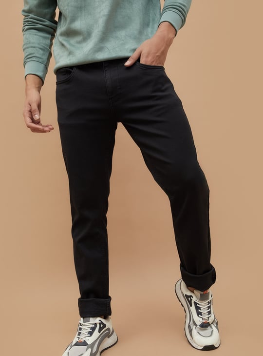 BOSSINI Solid Slim Straight Trousers