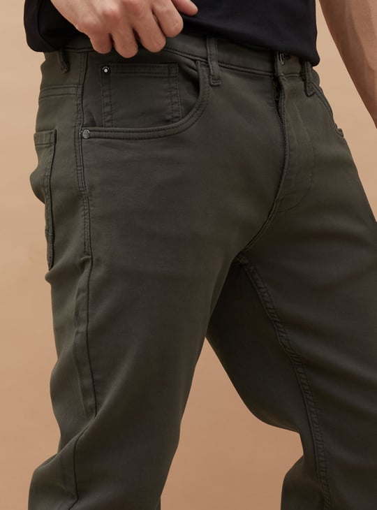 BOSSINI Solid Slim Straight Trousers