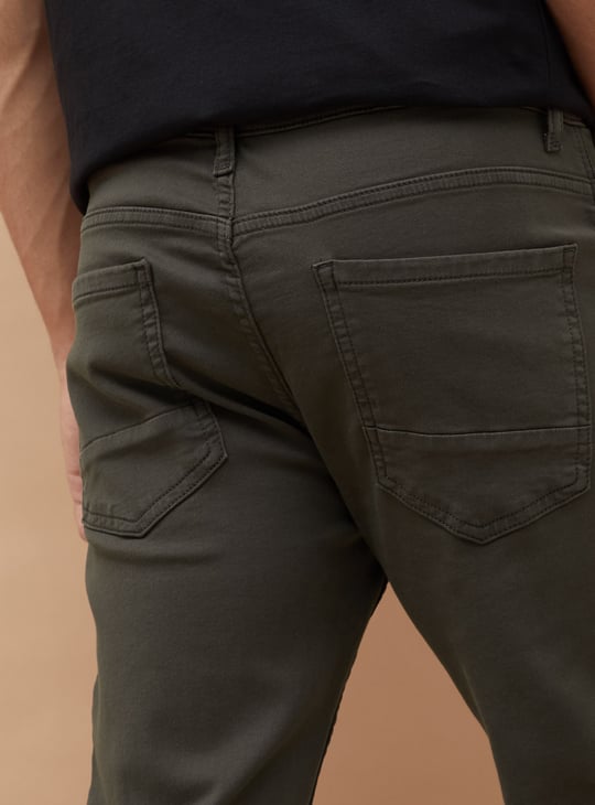 BOSSINI Solid Slim Straight Trousers