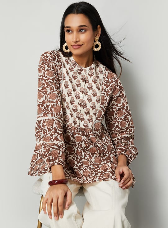 MELANGE Floral Print Tunic