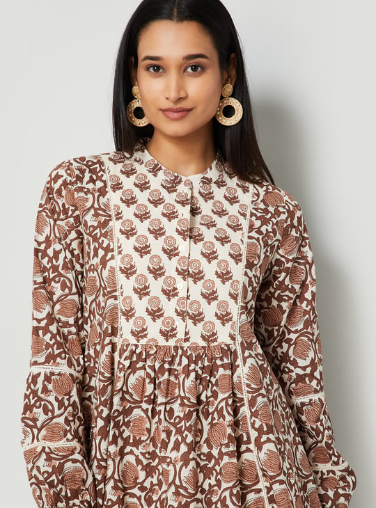 MELANGE Floral Print Tunic