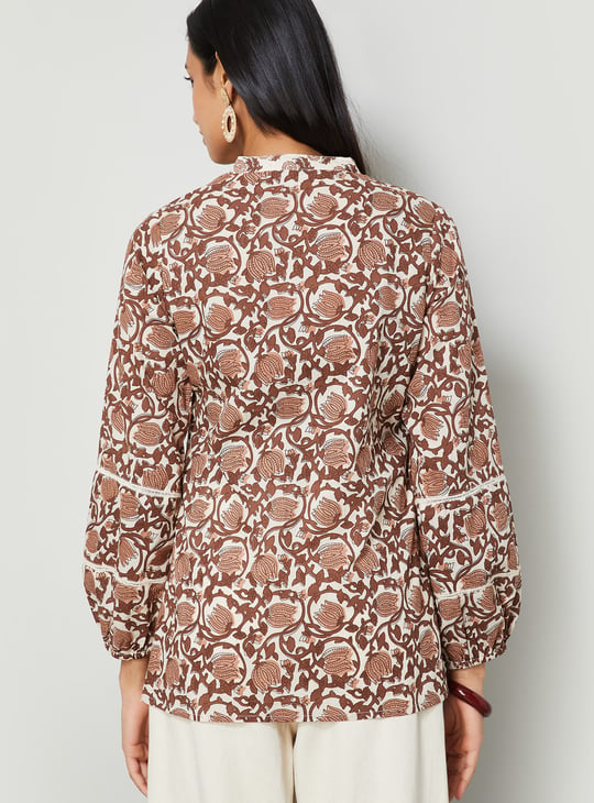 MELANGE Floral Print Tunic