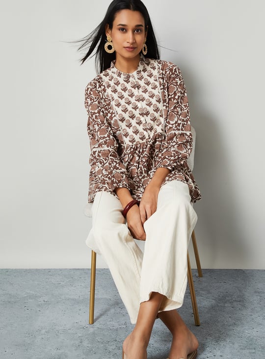 MELANGE Floral Print Tunic