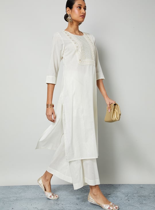 MELANGE Embroidered Kurta Set
