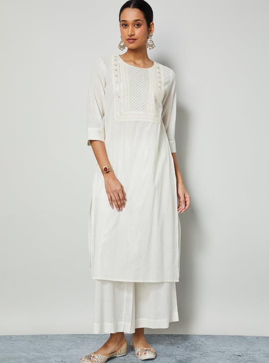 MELANGE Embroidered Kurta Set