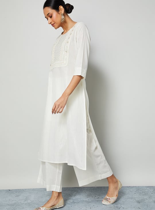 MELANGE Embroidered Kurta Set