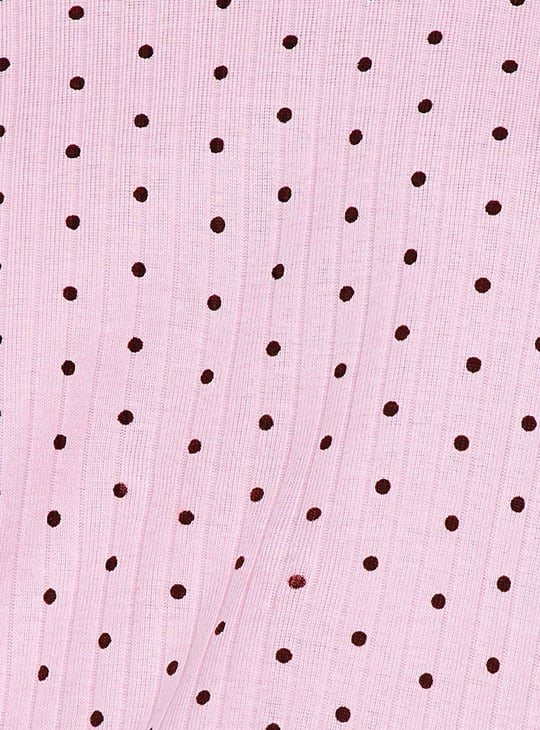 GINGER Polka-Dot Print Night Suit