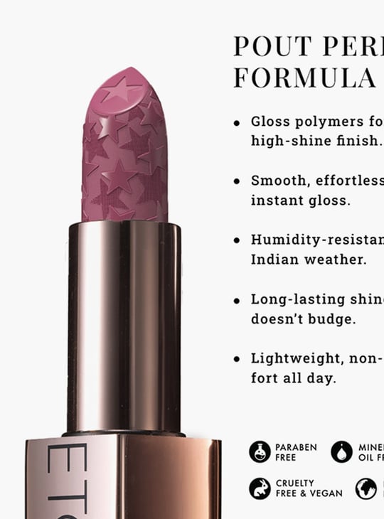 LOVETC Pout, Perfect, Etc Moisture Shine Lipstick - After Hours - 4g