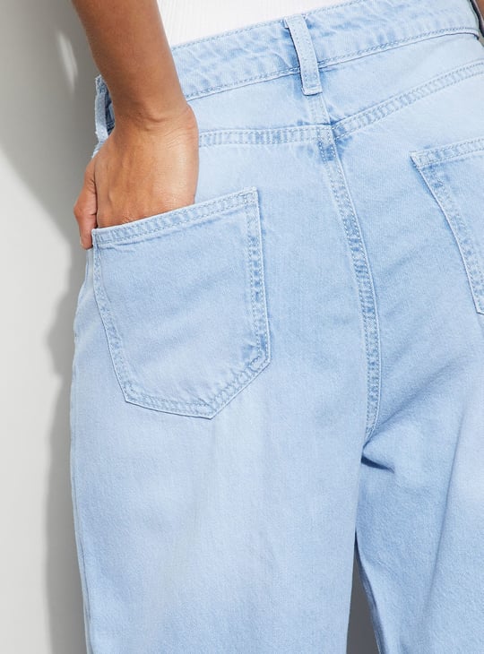 GINGER Appliqued Straight Fit Jeans