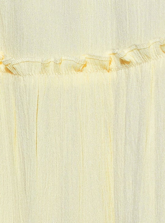 GINGER Solid Tiered Maxi Skirt