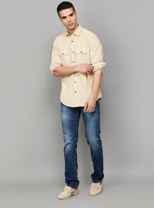 LP JEANS Solid Slim Fit Shirt