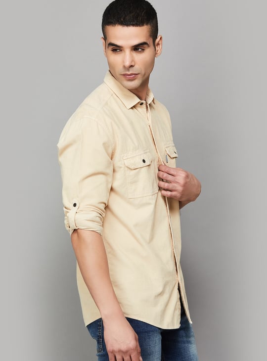 LP JEANS Solid Slim Fit Shirt