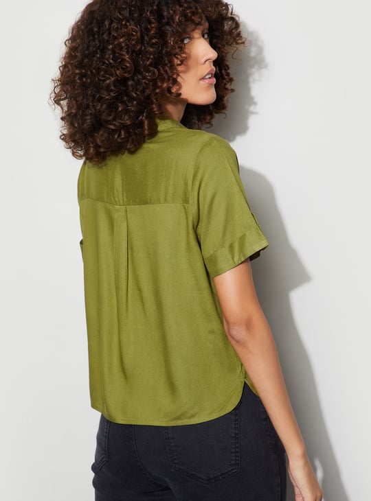 FAME FOREVER Solid Regular Fit Shirt