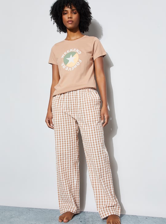 GINGER Gingham Checked Pyjamas