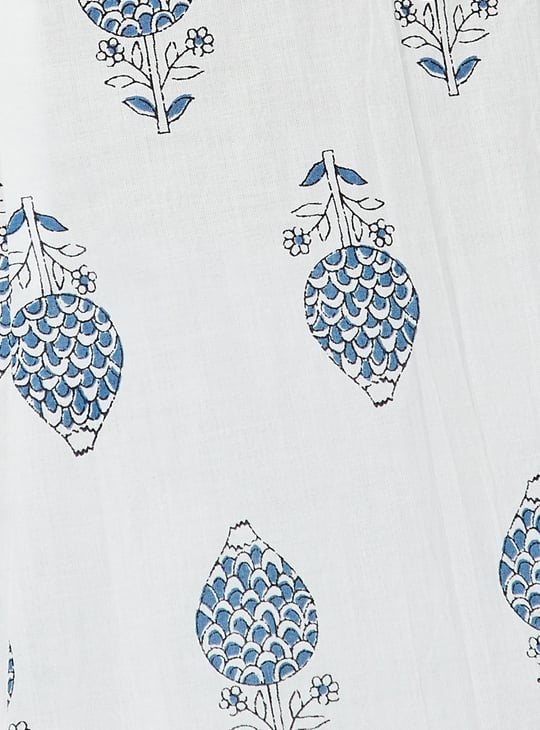 MELANGE Ethnic Motif Print A-line Kurta Set